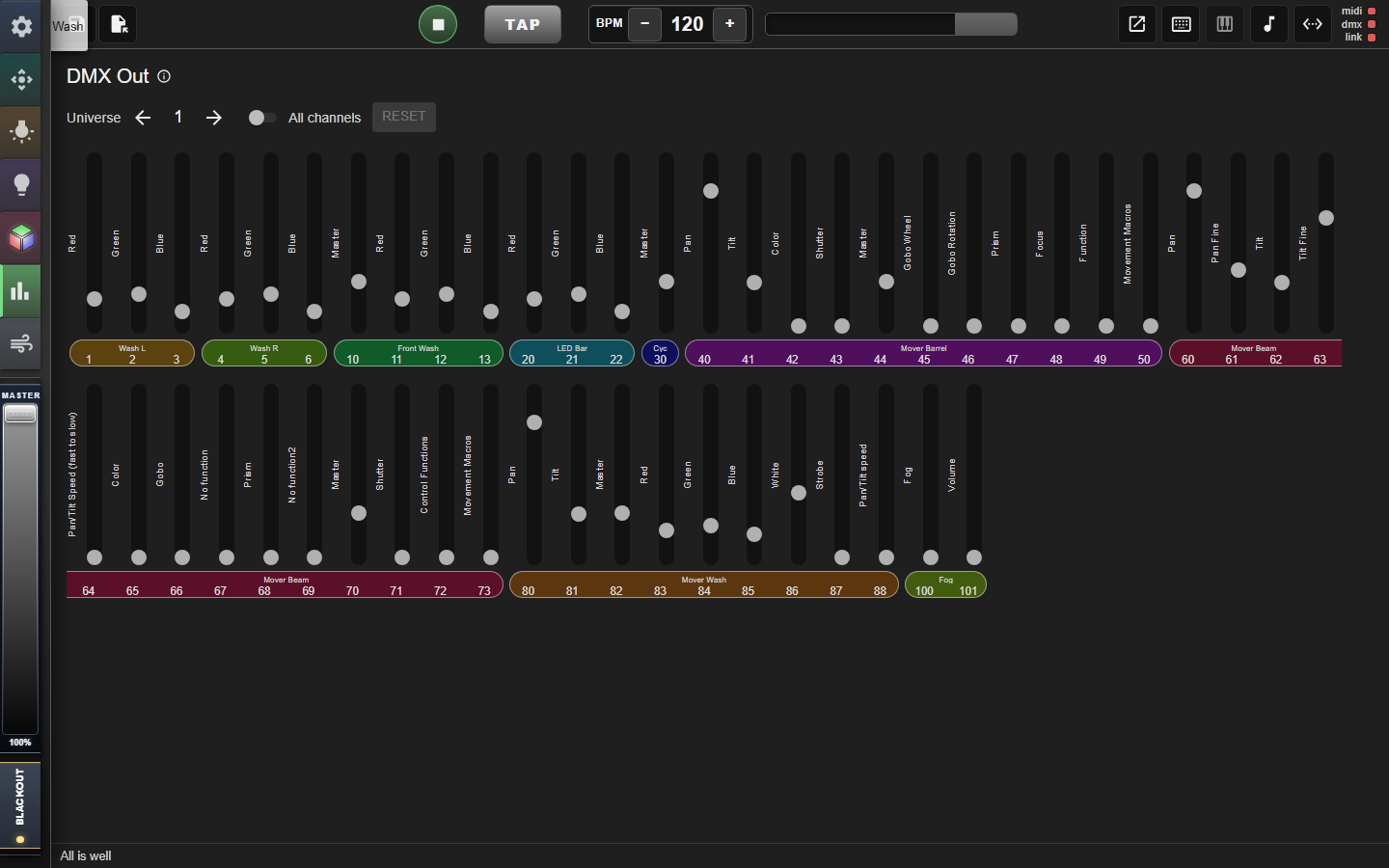 DMX mixer